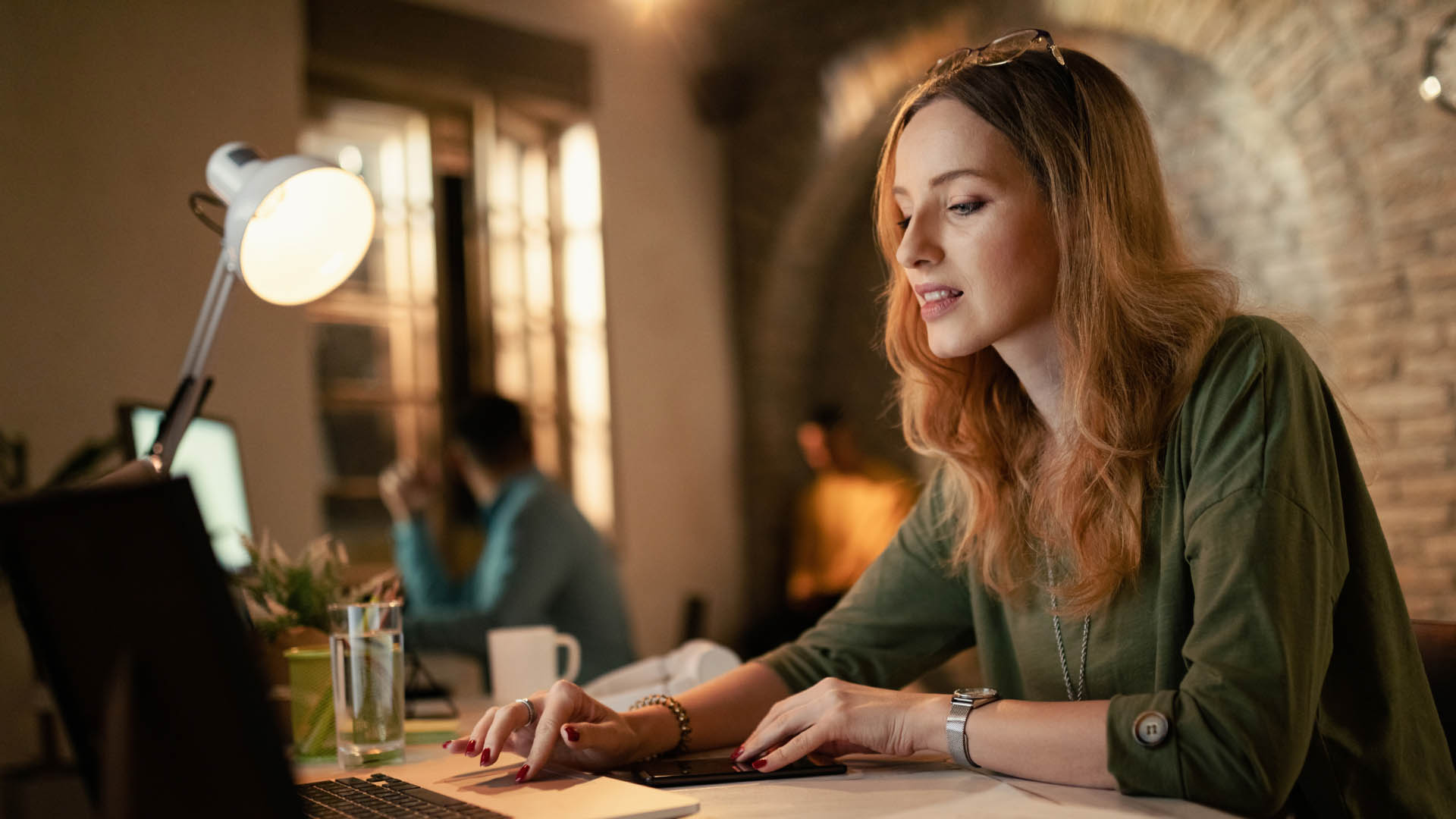 Digital marketing specialist working on a campaign