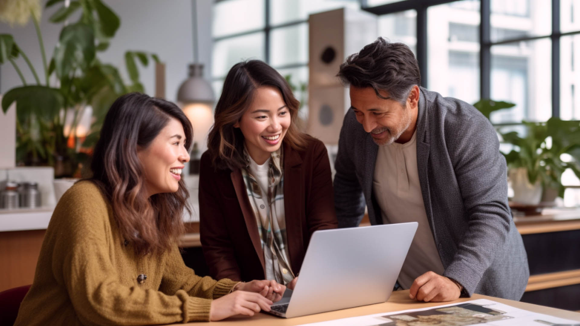 Marketing team reviewing digital campaign performance
